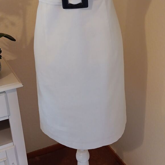 Donna Ricco White Textured Dress. Old Money. - Picture 3 of 13